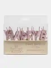 Медный свечи для торта "Happy Birthday", свечи на день рождения