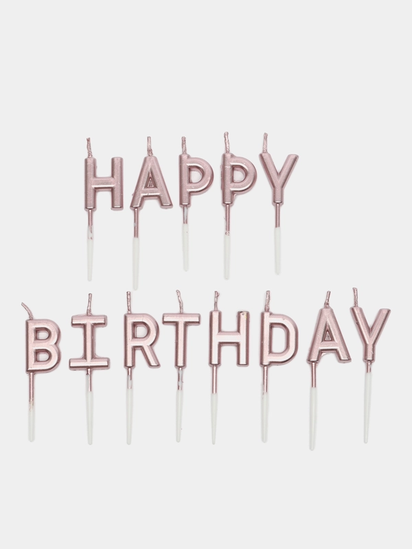 Свечи для торта "Happy Birthday", свечи на день рождения