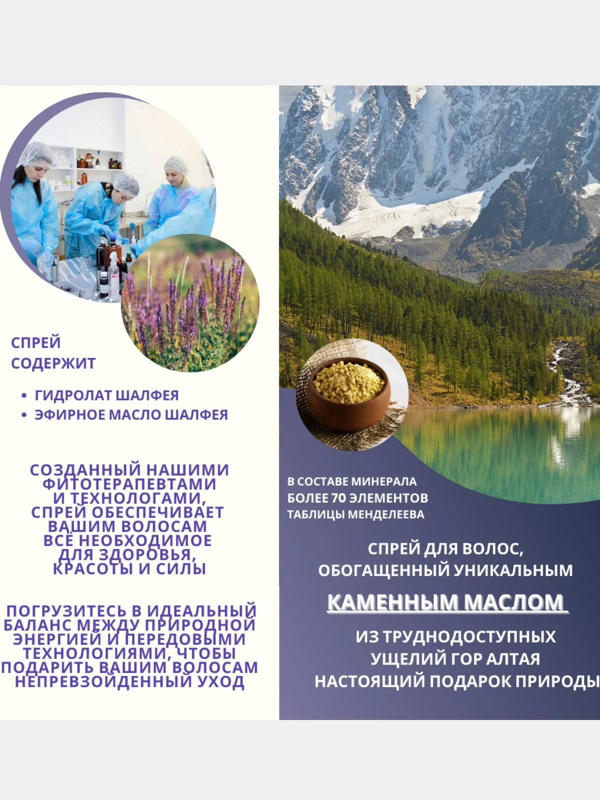 Спрей для волос с экстрактом шалфея от выпадения,для восстановления,укрепления,роста волос