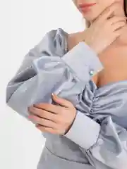 Серебряный женское вечернее праздничное платье