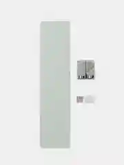 Хром 2552.389 Полка стеклянная Solinne, B-85711, хром, стекло-сатин, Коллекция Mirror