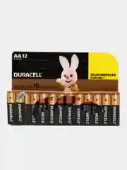 Батарейки Duracell пальчиковые АА / мизинчиковые ААА, 12 штук