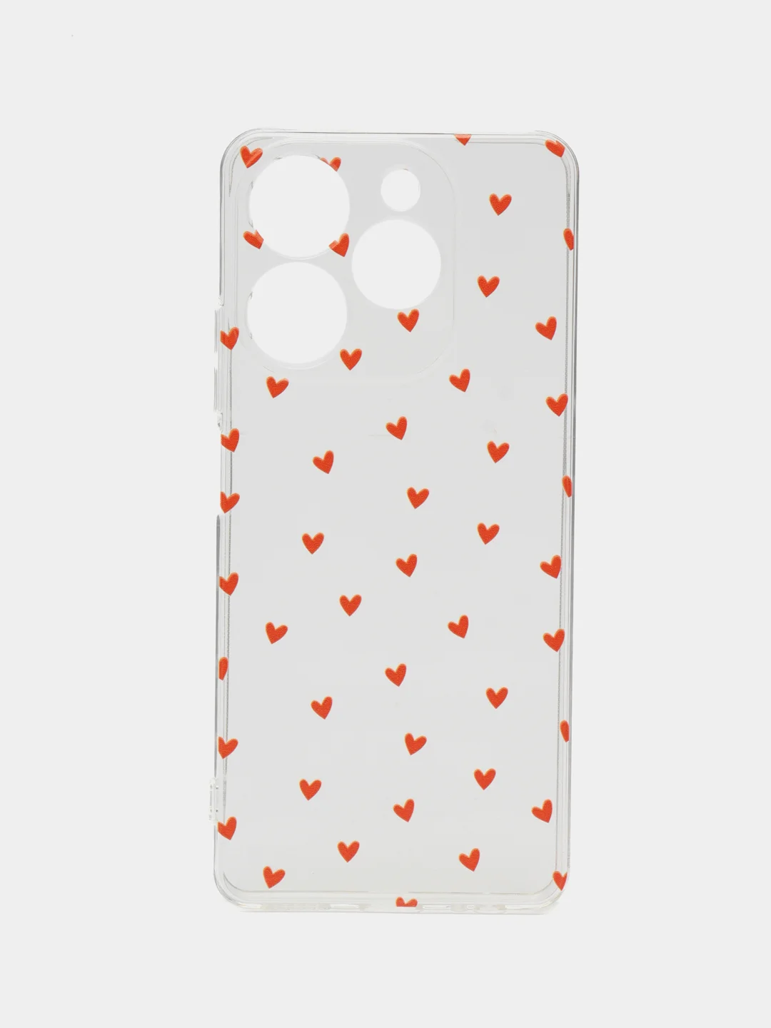 Коралловый меланж силиконовый чехол на Tecno Spark 10 Pro / Текно Спарк 10 Про прозрачный, с рисунком