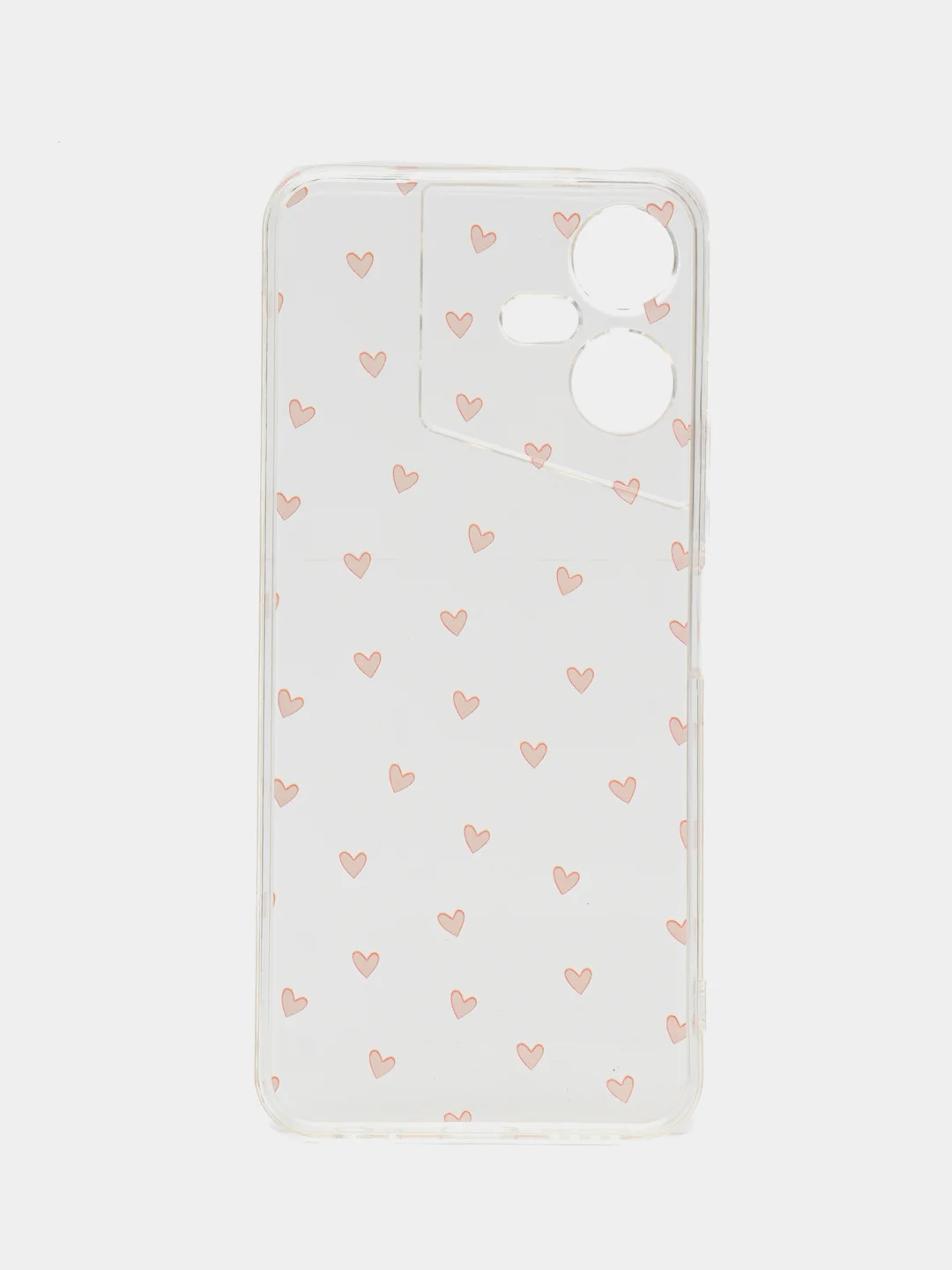Коралловый меланж силиконовый чехол на Tecno Pova Neo 3 / Текно Пова Нео 3 прозрачный, с рисунком
