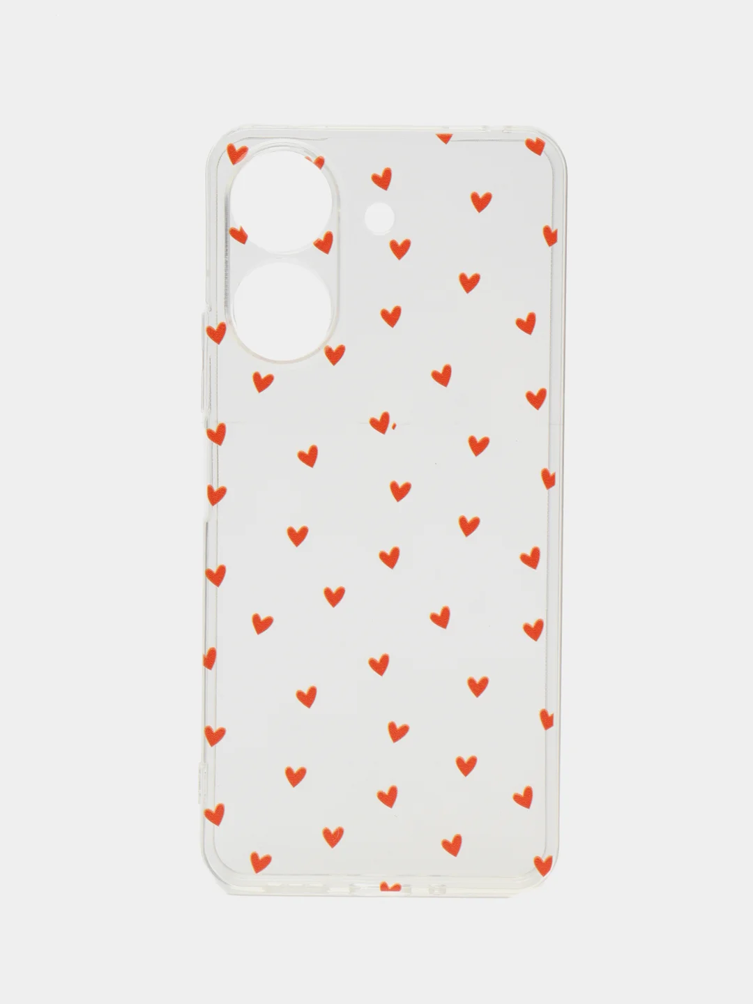 Коралловый меланж чехол на Xiaomi Redmi 13C/Poco C65 / Сяоми Редми 13C/Поко С65 прозрачный, защита камеры