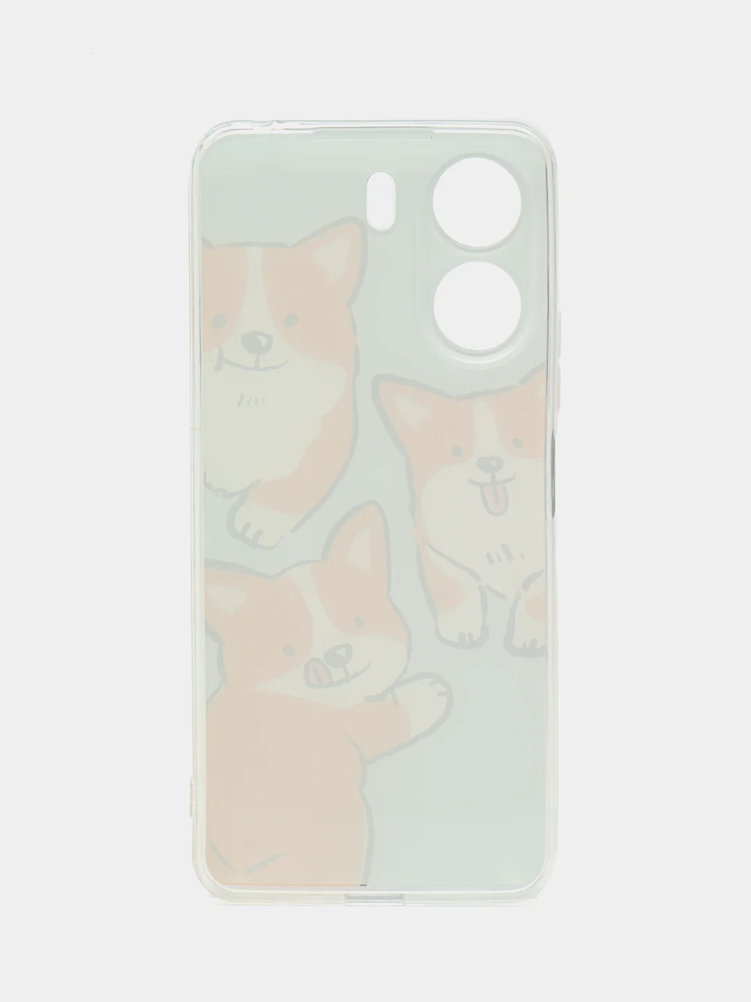 Светло-оранжевый чехол на Xiaomi Redmi 13C/Poco C65 / Сяоми Редми 13C/Поко С65 прозрачный, защита камеры