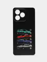 Хром силиконовый чехол на Realme C53/C51/Note 50 / Реалми С53/С51/Нот 50 прозрачный, с рисунком