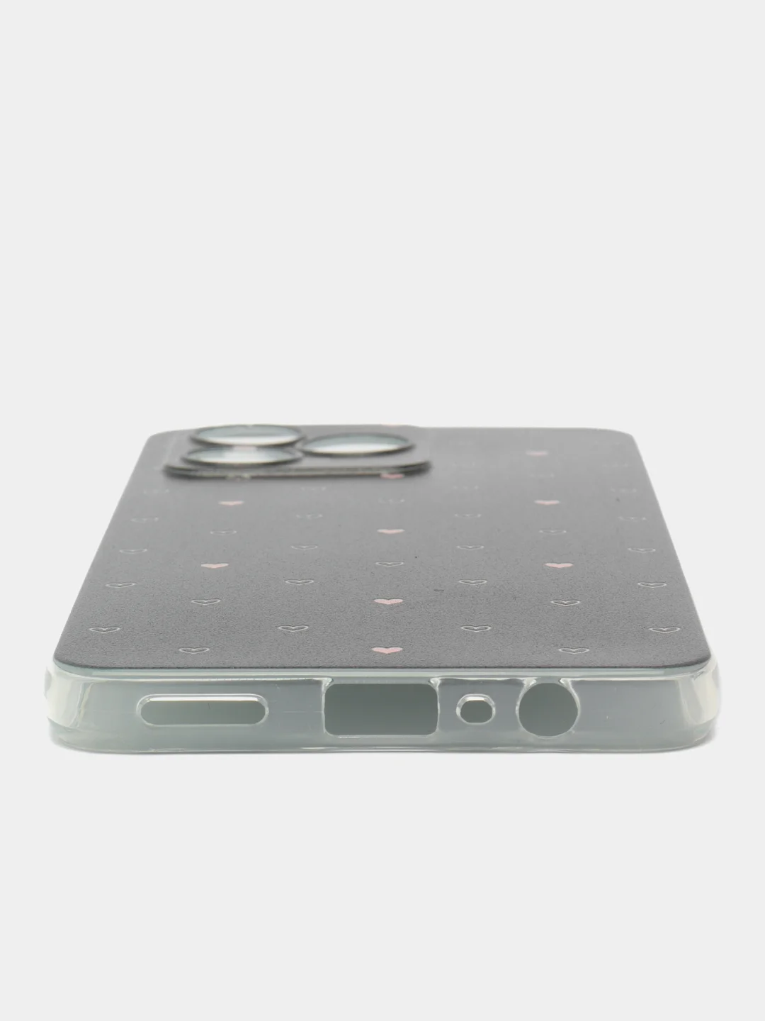 Черный силиконовый чехол на Realme C53/C51/Note 50 / Реалми С53/С51/Нот 50 прозрачный, с рисунком
