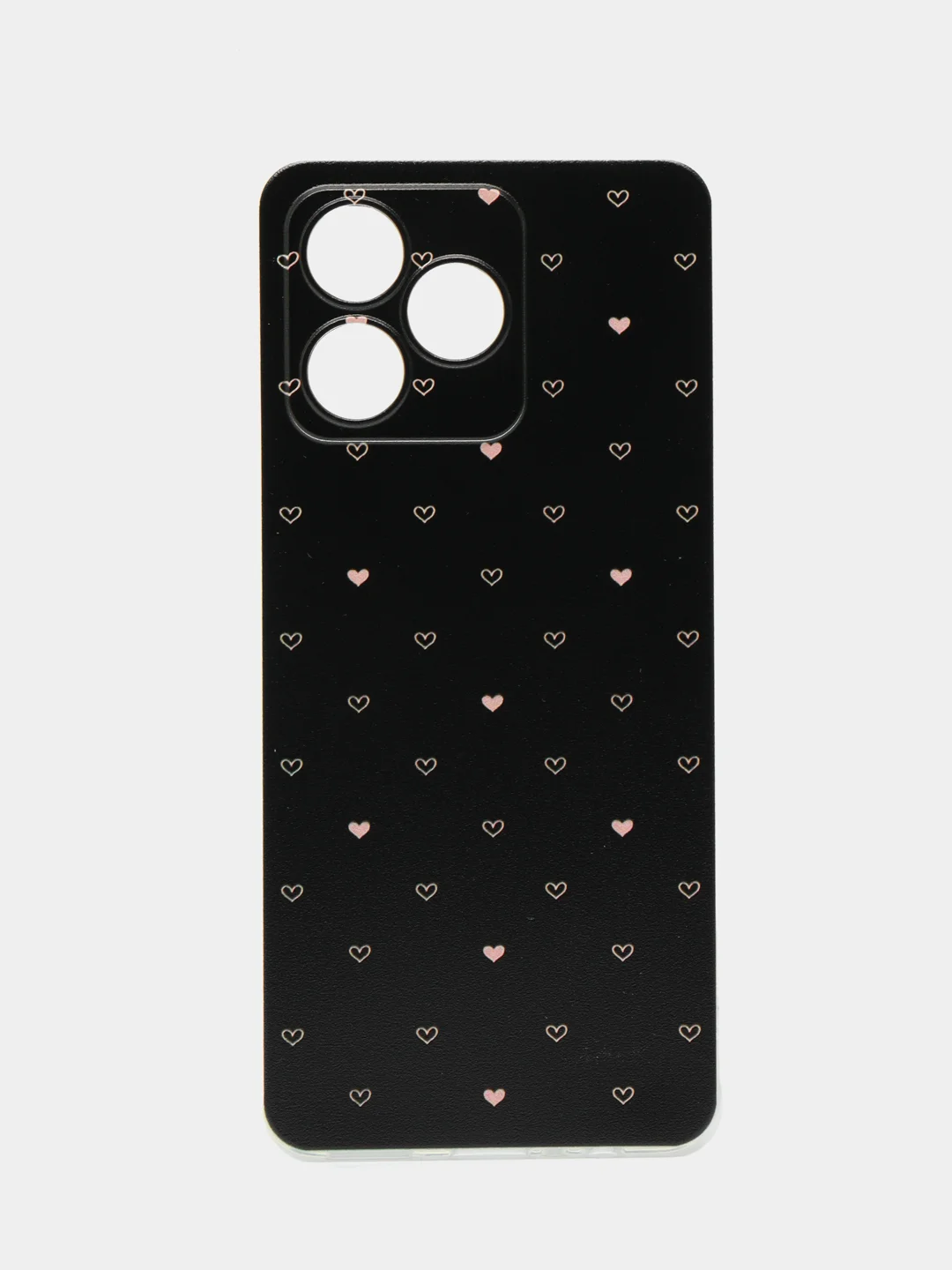 Черный силиконовый чехол на Realme C53/C51/Note 50 / Реалми С53/С51/Нот 50 прозрачный, с рисунком