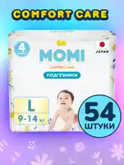 MOMI Comfort Care подгузники L (9-14 кг), 54 шт