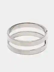 Серебряный кольцо двойное