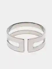 Серебряный кольцо двойное