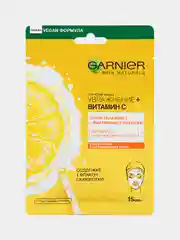 Garnier Тканевая маска для лица "Увлажнение+Витамин С" увлажняет и выравнивает тон кожи
