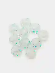 Ледяной бусины стеклянные прозрачные, 10 мм, 10 штук