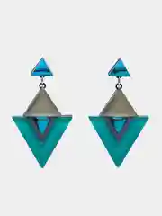 Серьги Айсберг ручной работы из органического стекла (акрила), ORGALICA