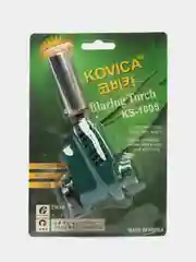 Белый горелка газовая, с пьезоподжигом, туристическая