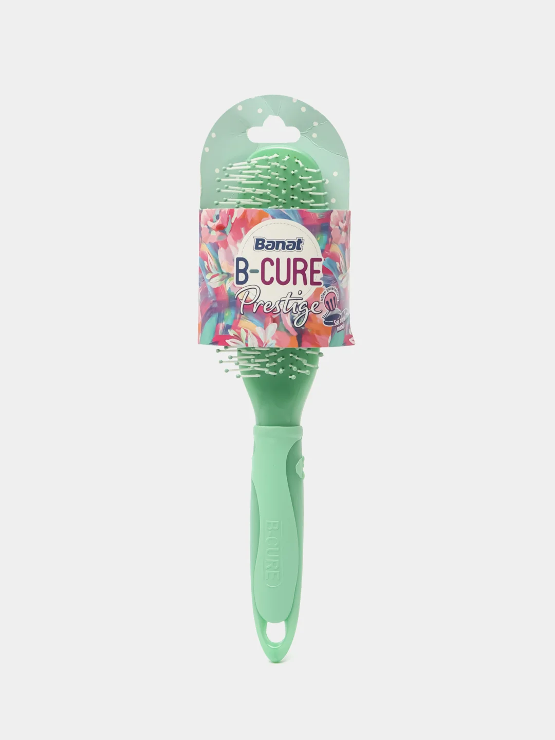 Бирюзовый расческа для волос массажная "Banat" B-CURE PRESTIGE 676