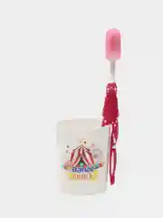 Розовый набор для ухода за полостью рта "Banat" Acrobat Kids для детей 5+