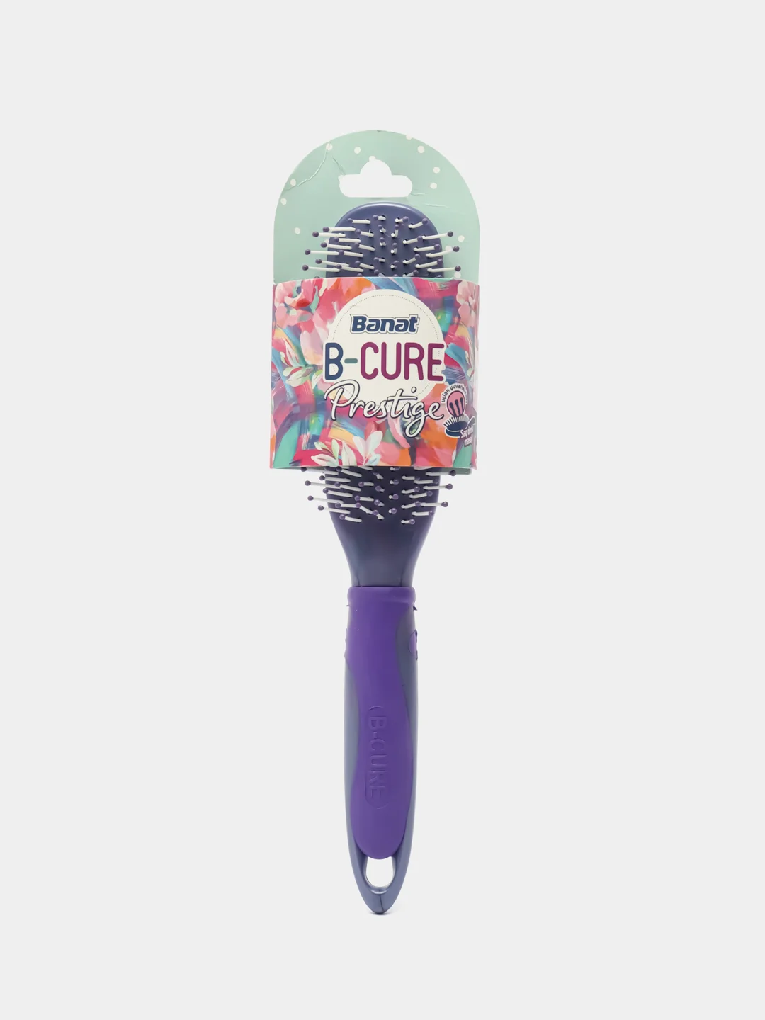 Аметистовый расческа для волос массажная "Banat" B-CURE PRESTIGE 676