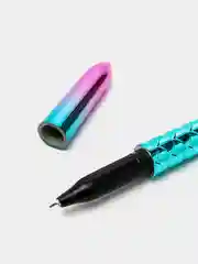 Бирюзовый ручка гелевая Радужная рыбка, черная