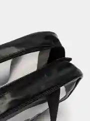 Черный сумка-косметичка органайзер Washbag для бассейнов, душа, лекарств (водонепроницаемая)