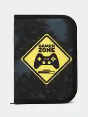 Пенал школьный, 1 отделение, полиэстер, 19х13 см, Game Zone, Пифагор, 271511