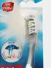 Серый зубная щетка для взрослых Тройного действия "Banat", жесткая