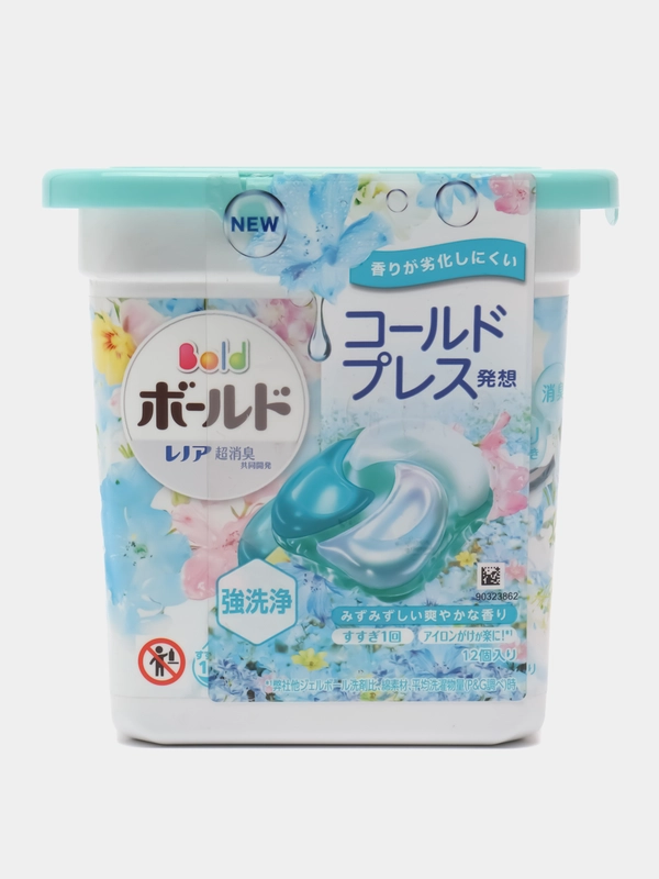 Японские капсулы для стирки Bold Gel Ball 4D, для стирки всех видов тканей и детских вещей