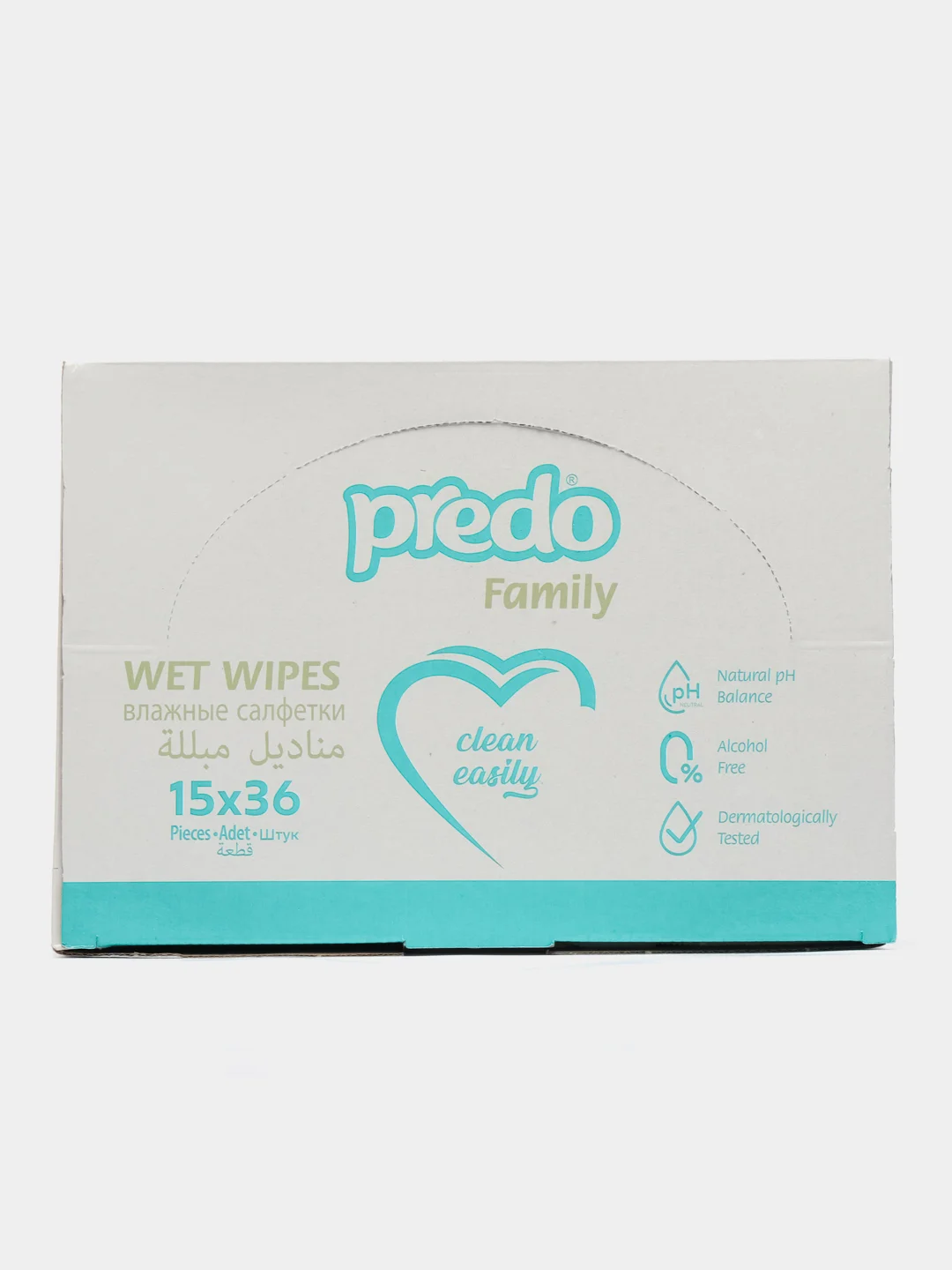 Влажные салфетки детские 0+ Predo Family, 540 шт