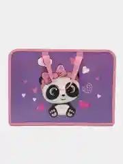 Папка сумка А4, портфель на молнии, 1 отделение, пластик, Sweet Panda, Юнландия, 271456