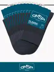 Тёмно-серый носки мужские OMSA CLASSIC 202 высокие длинные из хлопка набор 10 пар