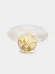 Карамельный кольцо акриловое прозрачное, с шариком HG, 19 размер