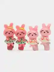 Коралловый зажимы для волос, 4 штуки