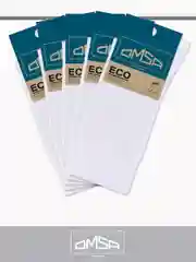 Белый носки мужские OMSA ECO 401 высокие из хлопка набор 5 пар