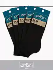 Черный носки мужские OMSA ECO 402 короткие летние из хлопка набор 5 пар