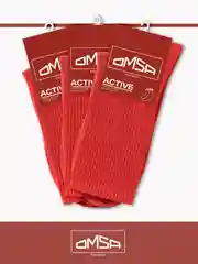 Оранжевый носки мужские OMSA ACTIVE 116 высокие в рубчик набор 3 пары