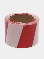 Лента сигнальная оградительная красно-белая