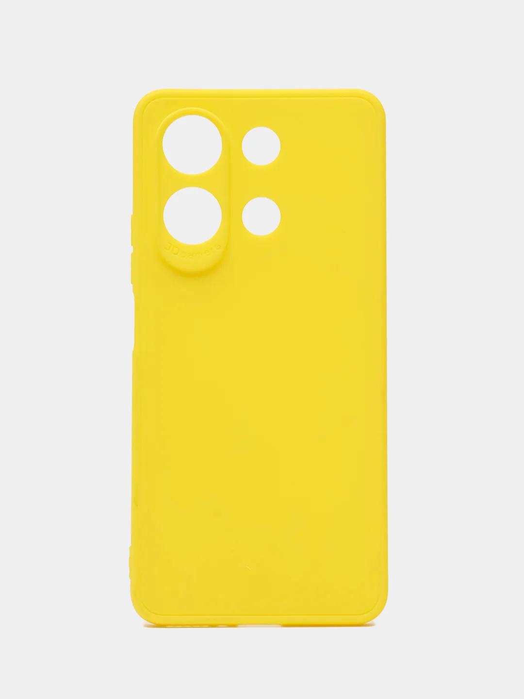 Желтый чехол накладка для Xiaomi Note 13 4G, Note 13 Pro 4G / Poco M6 Pro 4G, цветной силикон