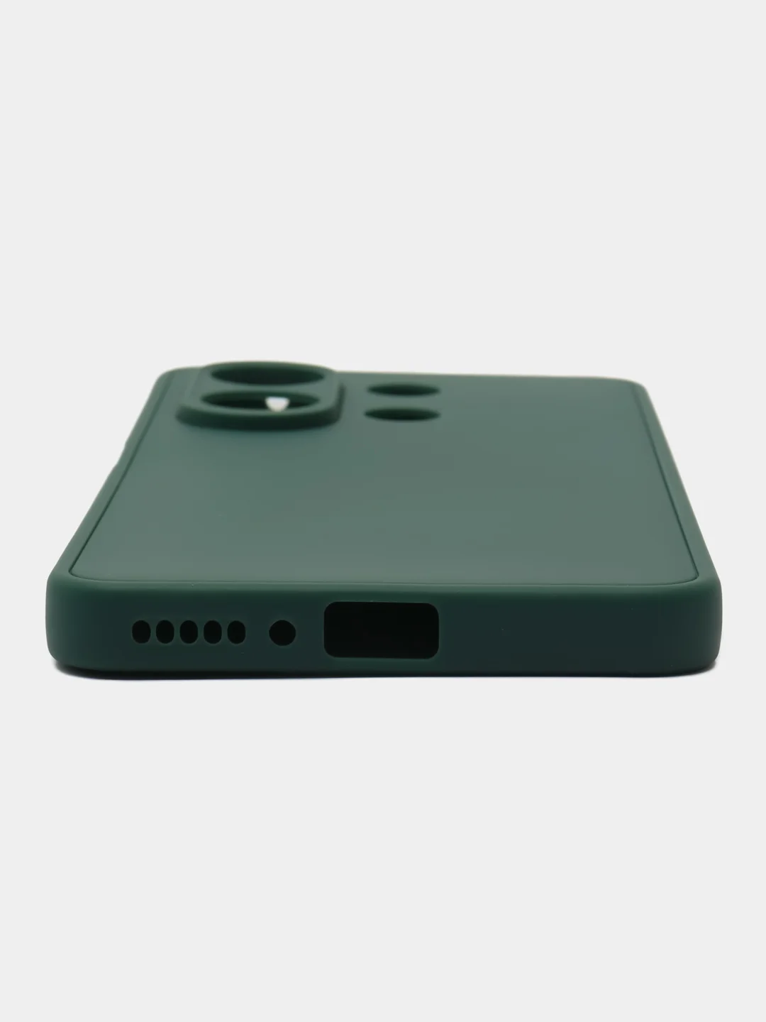 Зеленый чехол накладка для Xiaomi Note 13 4G, Note 13 Pro 4G / Poco M6 Pro 4G, цветной силикон