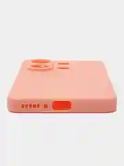 Розовый чехол накладка для Xiaomi Note 13 4G, Note 13 Pro 4G / Poco M6 Pro 4G, цветной силикон