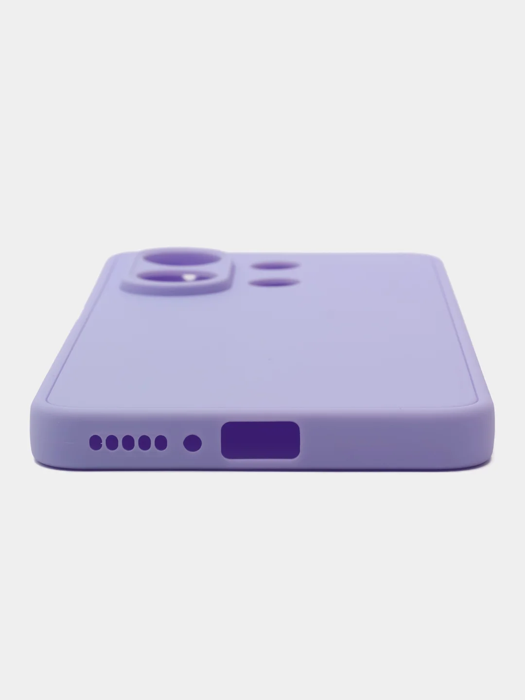 Сиреневый чехол накладка для Xiaomi Note 13 4G, Note 13 Pro 4G / Poco M6 Pro 4G, цветной силикон