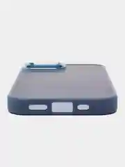 Синий меланж чехол для iPhone 15 Pro, 15 Pro Max, 13, 14 Pro, 16 Pro, 16 Pro max накладка для айфона