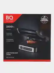 Серый металлик электрический гриль BQ GR1008