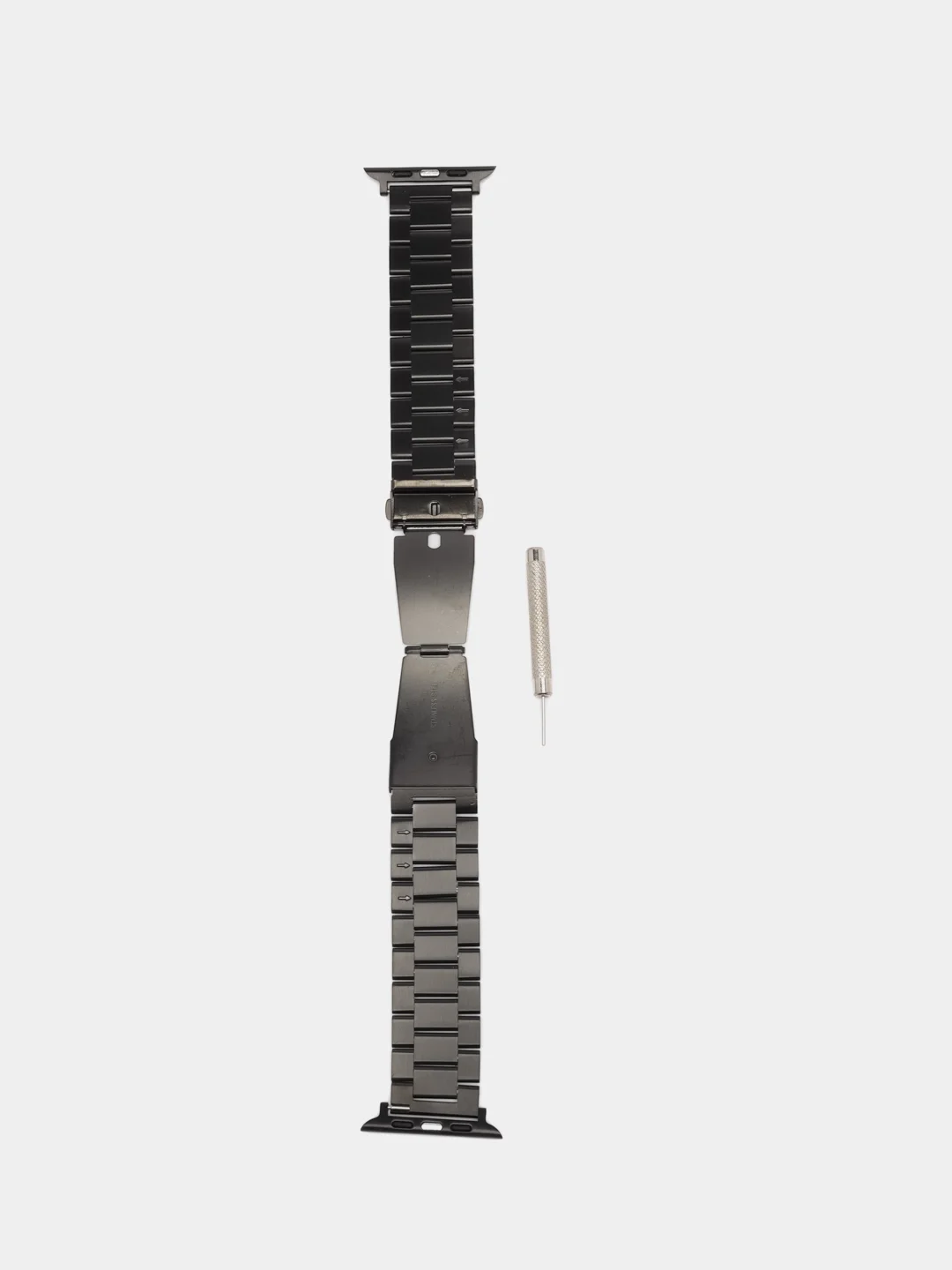 Черный ремешок для часов Apple Watch, стальной - металлический , 42-49 мм