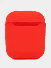 Алый силиконовый чехол для Apple Airpods 1/2 Pro  аирподс