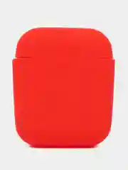 Алый силиконовый чехол для Apple Airpods 1/2 Pro  аирподс
