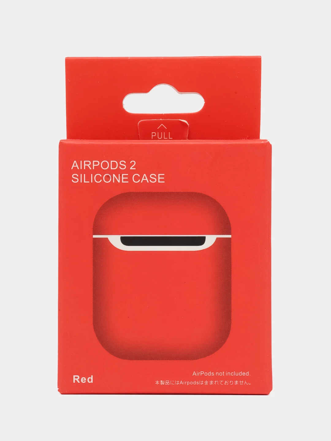 Алый силиконовый чехол для Apple Airpods 1/2 Pro  аирподс
