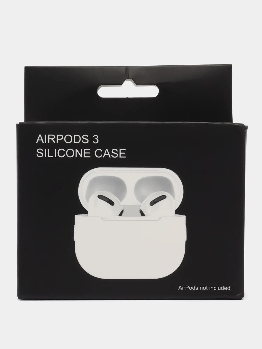 Белый силиконовый чехол для Apple Airpods 1/2 Pro  аирподс