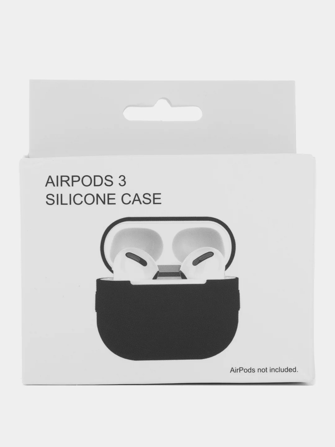 Черный силиконовый чехол для Apple Airpods 1/2 Pro  аирподс
