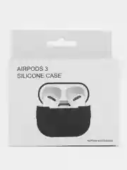 Черный силиконовый чехол для Apple Airpods 1/2 Pro  аирподс